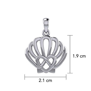 Celtic Sea Shell And Heart Pendant TPD6083 - Jewelry